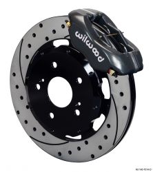 Wilwood 02-06 RSX Black Caliper Drilled Rotor 4 Piston Dynalite Front BBK