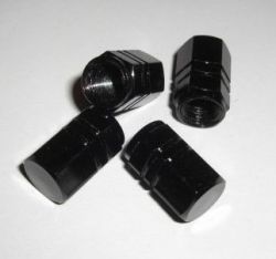Rays Engineering Black Valve Cap Set (4 Caps)