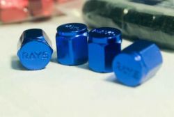 Rays Engineering Blue Valve Cap Set (4 Caps)
