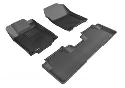 3D MAXpider 12-15 CR-V Black Front and Rear KAGU Custom-Fit Floor Mats