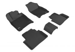 3D MAXpider 16-21 Civic Front and Rear Black KAGU Series Custom Fit Floor Mats