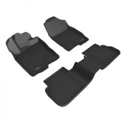 3D MAXpider 22-26 Civic without Rear USB Port Black Front and Rear KAGU All-Weather Floor Mats
