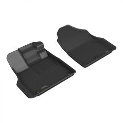 3D MAXpider 23-25 Pilot KAGU Series Black All-Weather Front Floor Mats