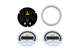 AEM X-Series Pressure Gauge Accessory Kit with Silver Bezel and Faceplates