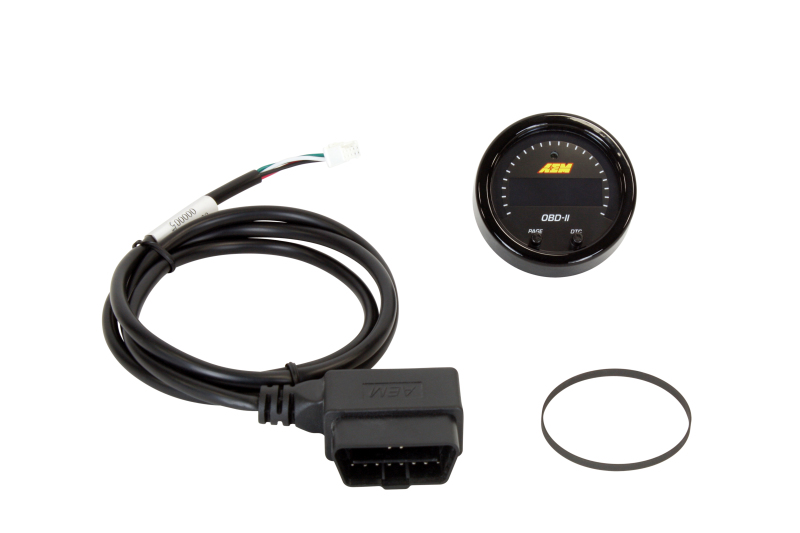 AEM Black 52mm X-Series OBDII Gauge Kit