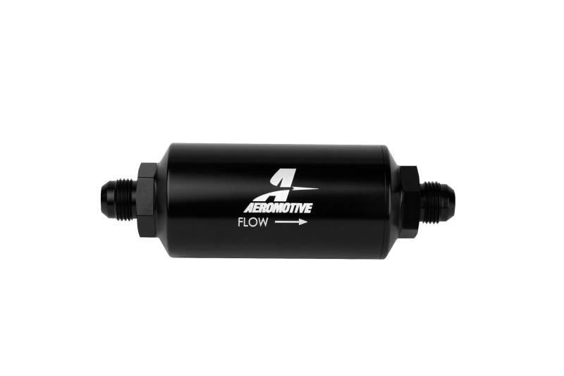 Aeromotive Black -8AN 10 Micron In-Line Fuel Filter with Microglass Element