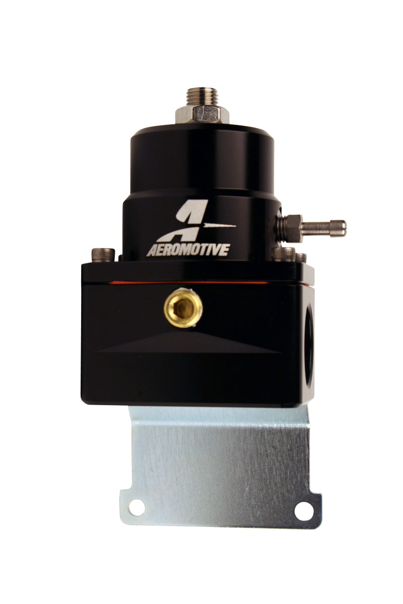 Aeromotive Black Adjustable EFI Return Style Regulator with Dual -10AN Inlet and -6AN Return