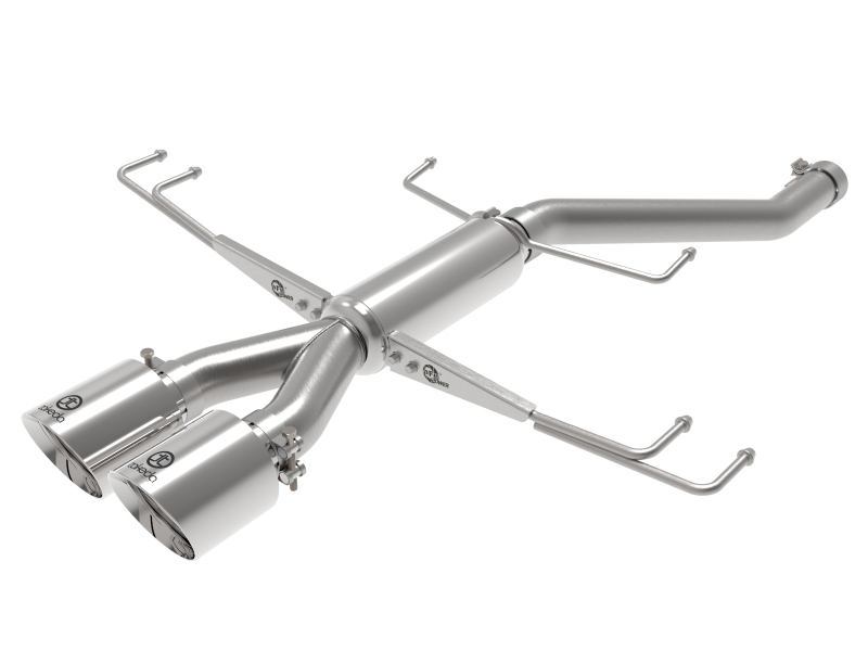 Takeda 17-21 Civic Type R 2.5-inch 304 Stainless Steel Axle-Back Exhaust System with Polished Tips