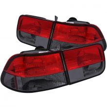 ANZO 96-00 Civic Coupe Red and Smoke Taillights ANZO 96-00 Civic Coupe Red and Smoke Taillights