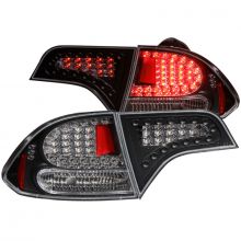 ANZO 06-11 Civic Sedan Black LED Taillights