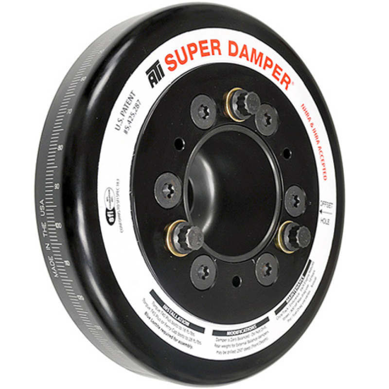 ATI Aluminum Damper 0-09 S2000 F20/F22 7.074 Inch 10 Percent Underdrive Race-Grade Crank Pulley