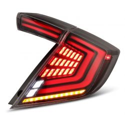 AlphaRex 16-21 Civic Hatchback / Type-R Alpha Black Nova-Series LED Tail Lights