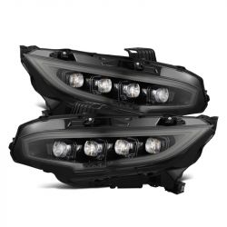 AlphaRex 16-21 Civic Black Nova-Series LED Projector Headlights