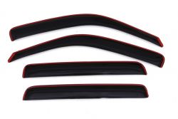 AVS 06-14 Ridgeline Smoke In-Channel Ventvisor Front and Rear Window Deflectors