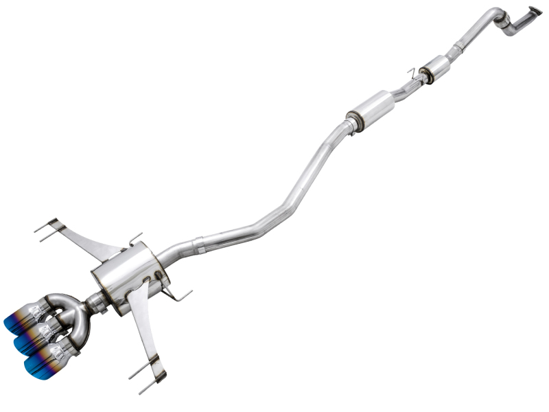 AWE Tuning 17-21 Civic Type R Touring Edition Exhaust with DualPhase Mid Pipe and Vapor Blue Tips
