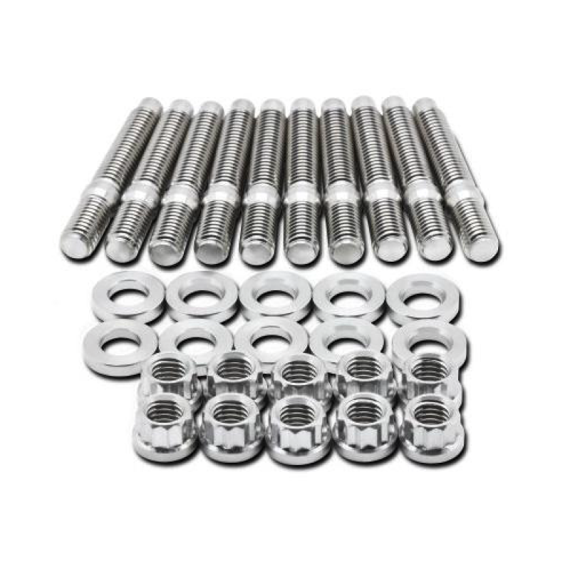 BLOX Racing 10 Piece Set M8x1.25 45mm Length Manifold Stud Kit