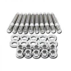 BLOX Racing M8x1.25 45mm Length 8-Piece Manifold Stud Set