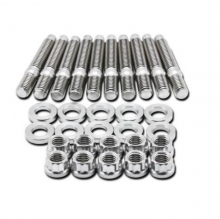BLOX Racing M8 x 1.25mm 55mm Length 8 Piece Set SUS303 Stainless Steel Intake Manifold Stud Kit