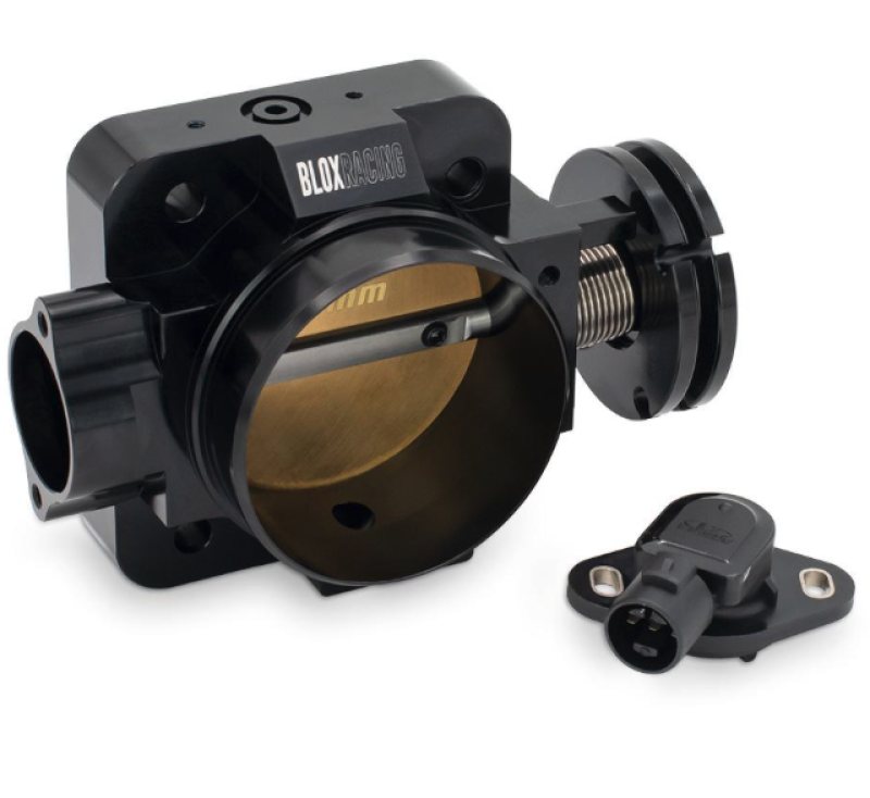 BLOX Racing Black B/D/H/F-Series 76mm V2 Billet Throttle Body
