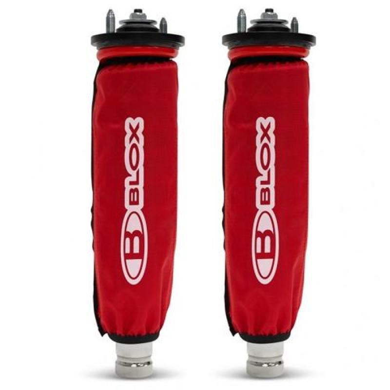BLOX Racing Red Pair of Coilover Covers