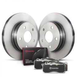 Brembo 11-17 Odyssey/09-14 Pilot OE Rear Premium UV Coated OE Equivalent Disc Brake Kit