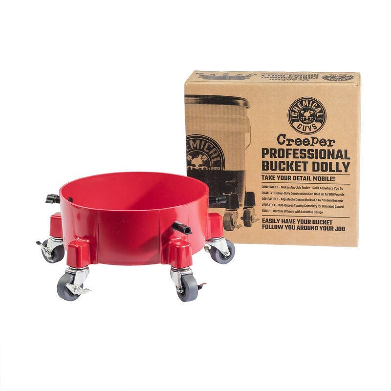 Chemical Guys Red Creeper Professional Bucket Dolly