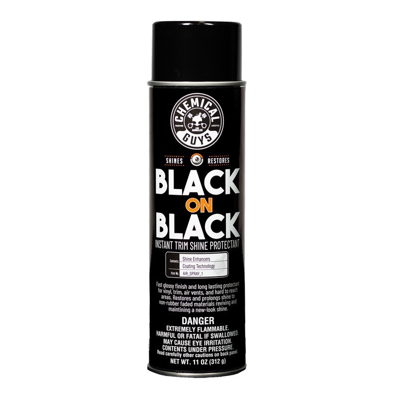 Chemical Guys 11oz Aerosol Black on Black Instant Trim Shine Spray Dressing