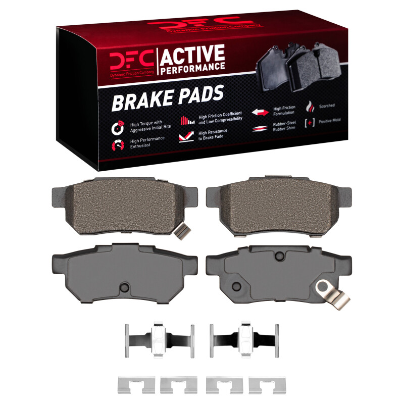 DFC 90-01 Integra/92-00 Civic Rear Active Performance Brake Pads and Hardware Kit