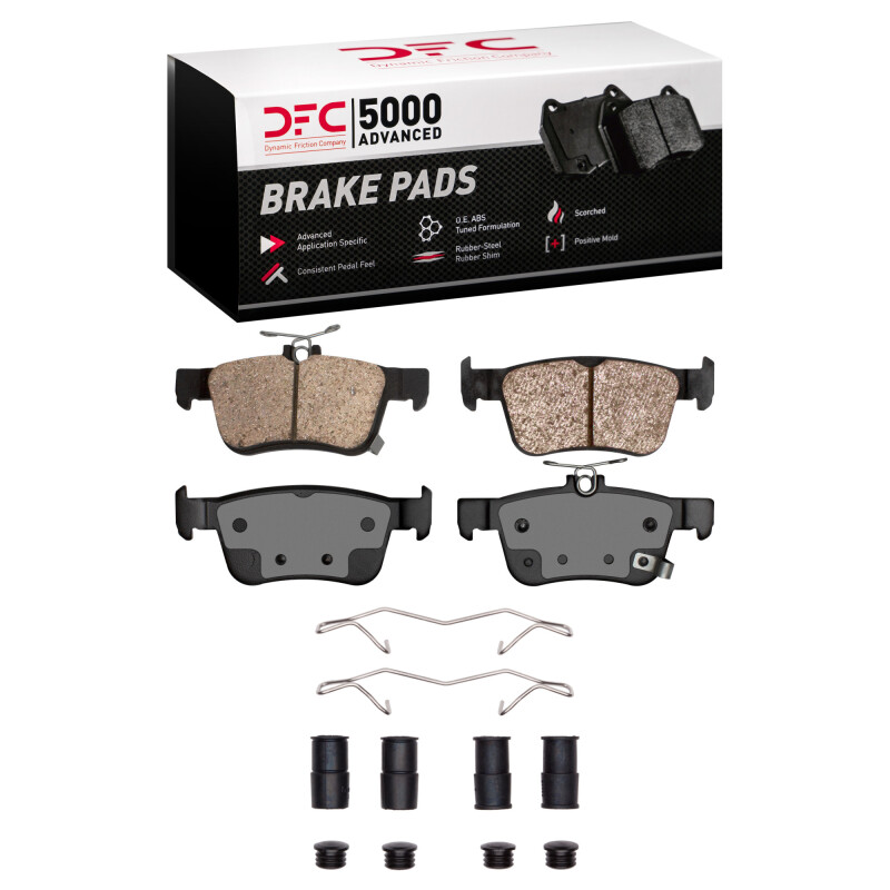 DFC 16-24 Civic/19 RDX 5000 Advanced Ceramic Rear Brake Pads and Hardware Kit