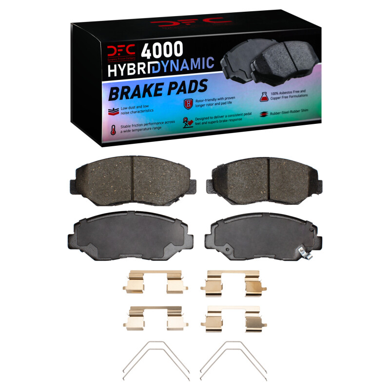 DFC 13-21 Civic/03-17 Accord Front 4000 HybriDynamic Brake Pads and Hardware Kit