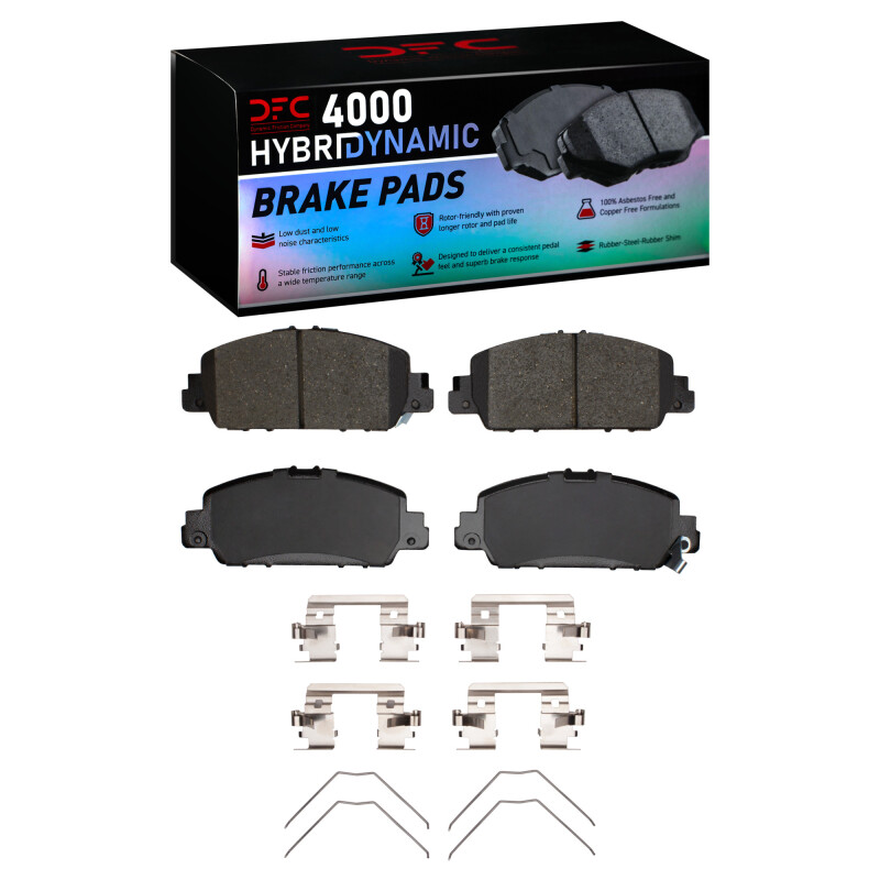 DFC 13-25 Accord/16-22 HR-V 4000 HybriDynamic Front Brake Pads and Hardware Kit