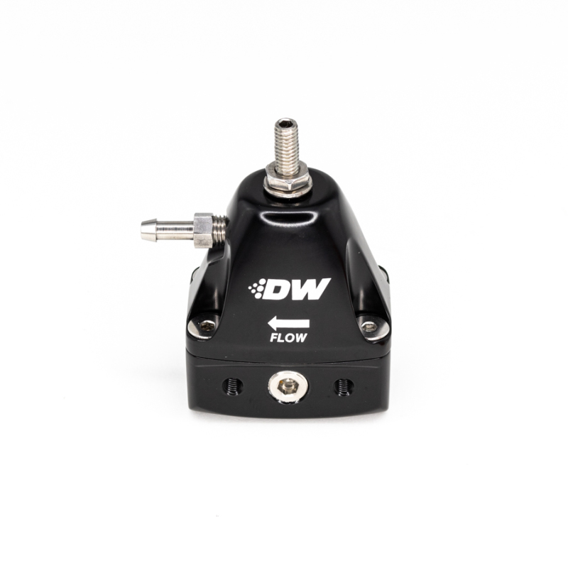 DeatschWerks Black -6AN DWR1000iL In-Line Adjustable Fuel Pressure Regulator