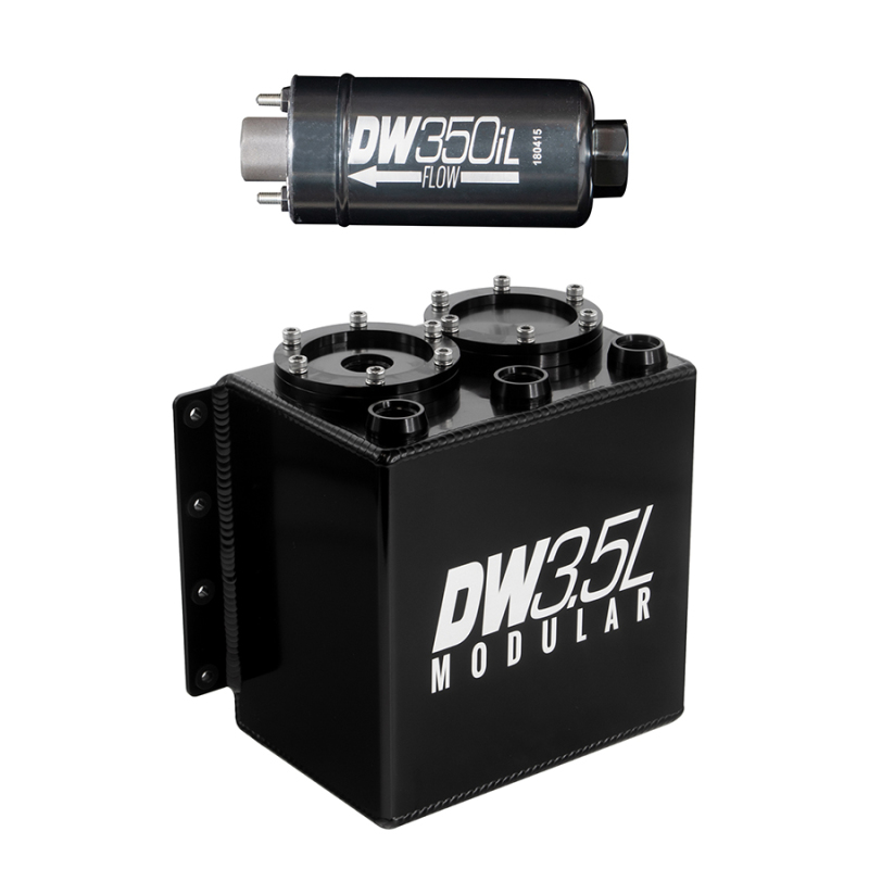 DeatschWerks 3.5L Modular Surge Tank with DW350iL In-Line Fuel Pump
