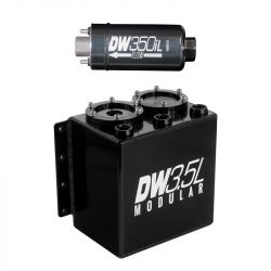 DeatschWerks 3.5L Modular Surge Tank with DW350iL In-Line Fuel Pump