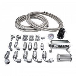 DeatschWerks 94-01 Integra X2 Series Pump Module -8AN Feed with -6AN Return CPE Plumbing Kit