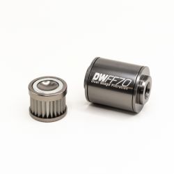 DeatschWerks 70mm Stainless Steel 10AN Inline Fuel Filter Housing Kit