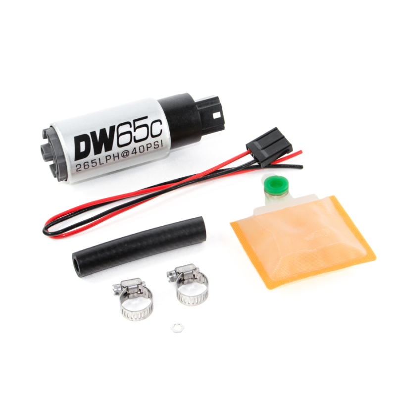 DeatschWerks DW65C Series 265lph Compact Fuel Pump with Universal Install Kit