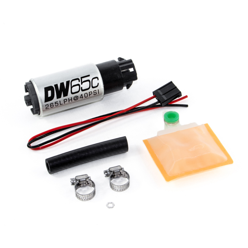 DeatschWerks DW65C 265lph Compact In-Tank Fuel Pump with Clips and Universal Install Kit