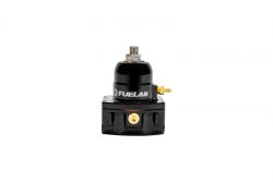 Fuelab Black Ultralight EFI Adjustable Fuel Pressure Regulator with Dual -8AN Inlets and -6AN Return
