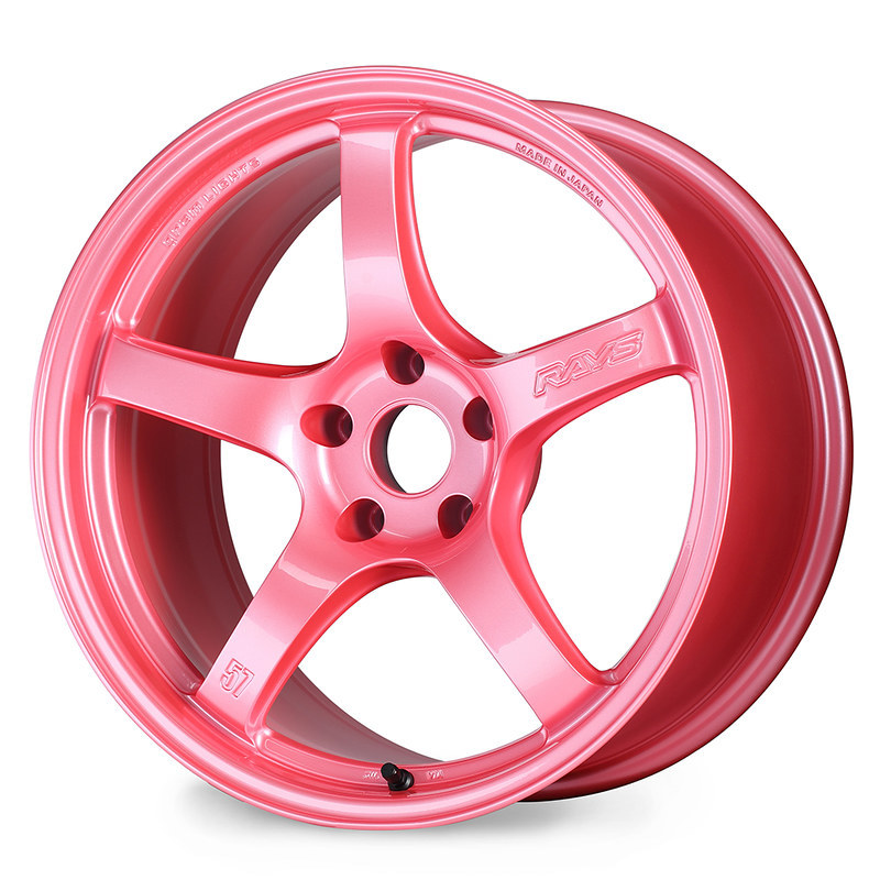Gram Lights 57CR 18x10.5 +12 5x114.3 Sakura Pink Wheel