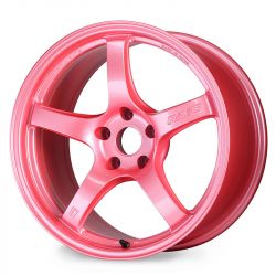 Gram Lights 57CR 18x10.5 +12 5x114.3 Sakura Pink Wheel