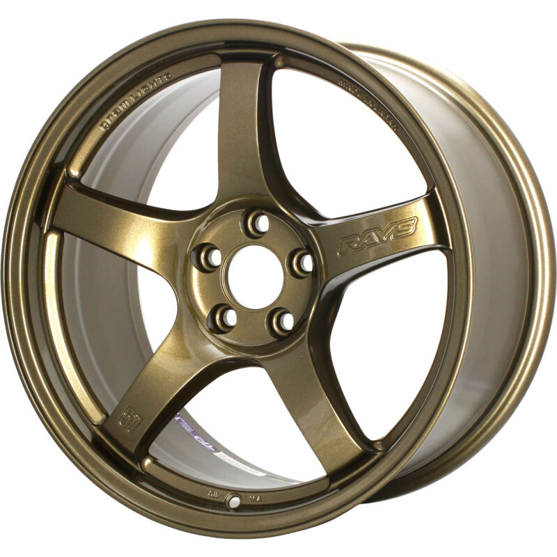 Gram Lights 57CR 18x9.5 +38 5x114.3 Almite Gold Wheel
