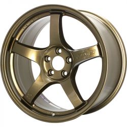 Gram Lights 57CR 18x9.5 +38 5x114.3 Almite Gold Wheel
