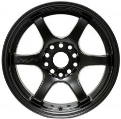 Gram Lights 57DR 15x8.0 +35 5x114.3 Semi Gloss Black Wheel