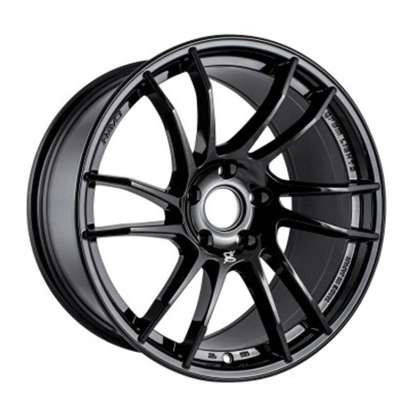 Gram Lights 57XR 18x9.5 +38 5x114.3 Glossy Black Wheel