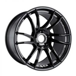 Gram Lights 57XR 18x9.5 +38 5x114.3 Glossy Black Wheel
