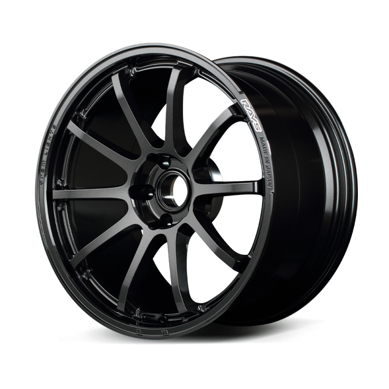 Gram Lights 57NR 18x9.5 +12 5x114.3 Glass Black Wheel