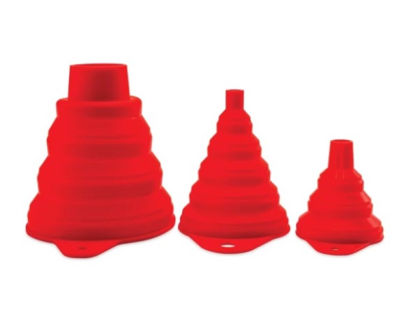 Griot's Garage Set of 3 Collapsible Silicone Funnels