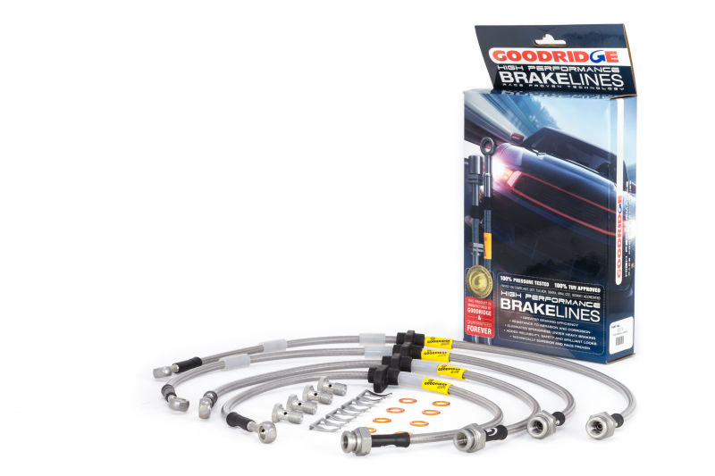 Goodridge 91-95 Legend G-Stop Braided Stainless Steel Front and Rear Brake Line Kit