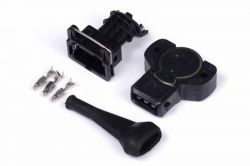 Haltech Black CCW Rotation 8mm D-Shaft Throttle Position Sensor